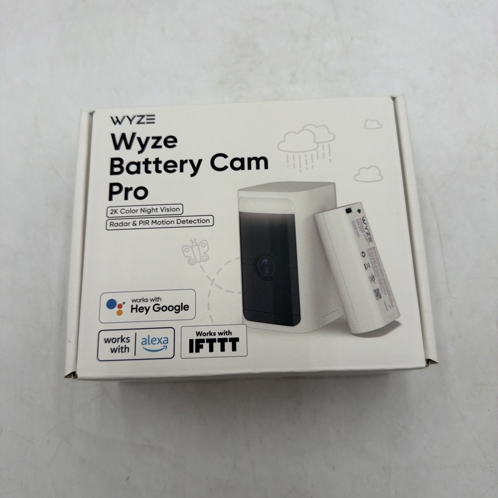 Wyze Battery Cam Pro 2k HDR Wireless Outdoor/Indoor Security Camera